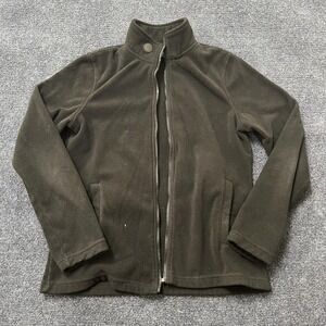 Ethika Jacket Mens Small Brown Fleece Full Zip Stand Collar Casual Outdoor